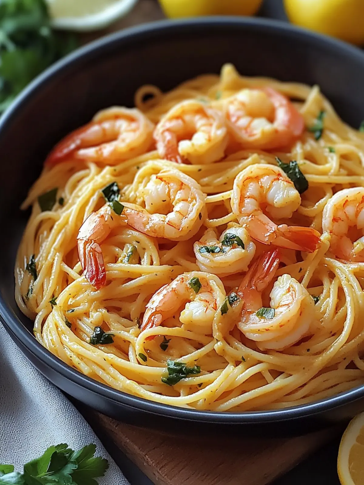 Jamaican Shrimp Pasta
