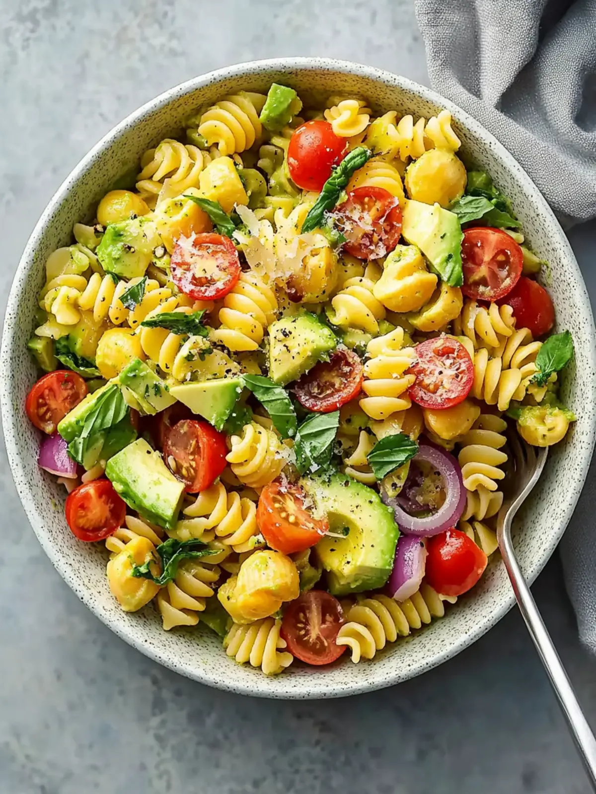 Dairy-Free Avocado Pasta Salad