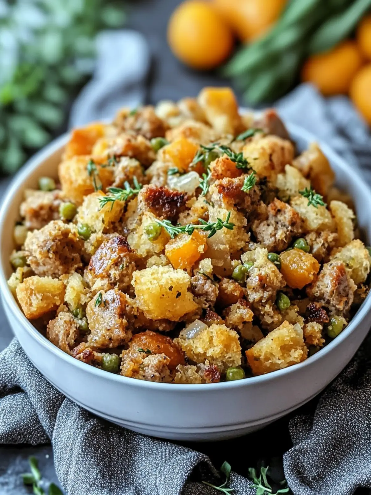 Slow Cooker Sausage Stuffing