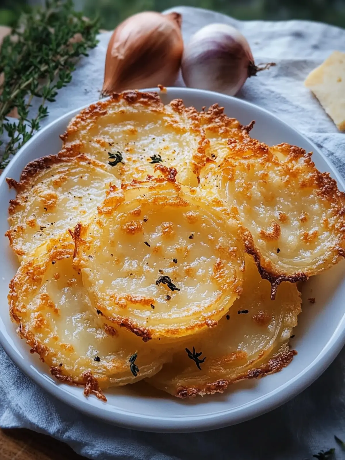 Cheesy Onion Crisp