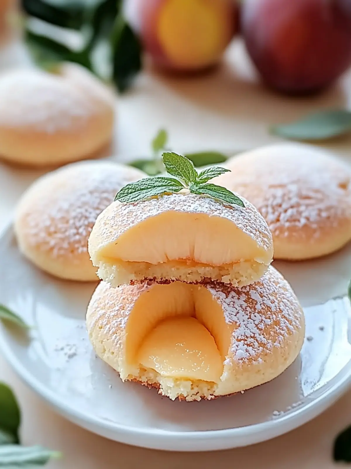 Whimsical Peach Cookies