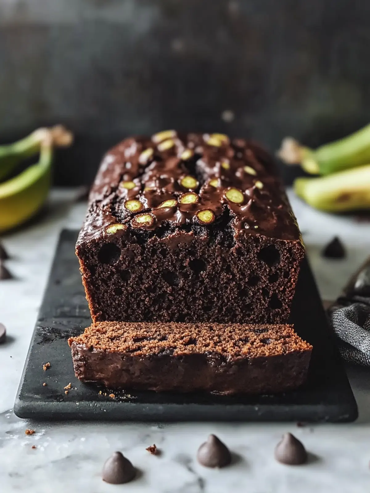 Chocolate Zucchini Banana Bread