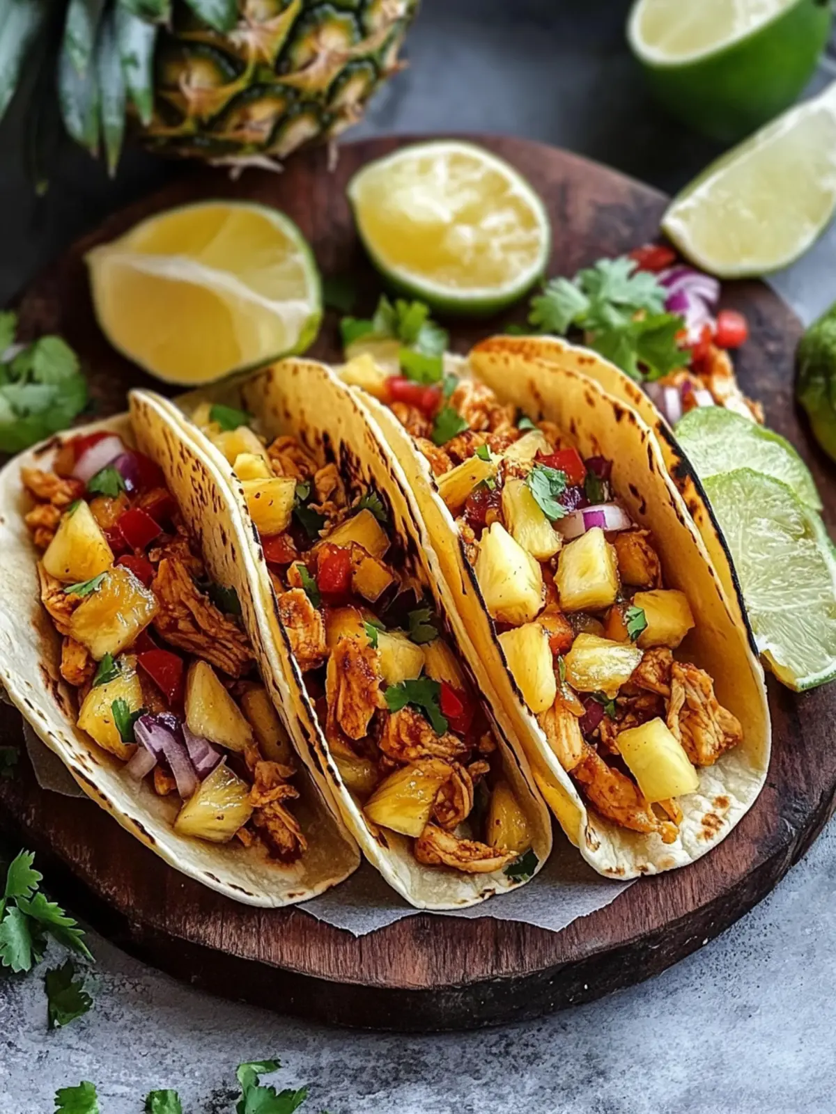 Pineapple Chicken Tacos