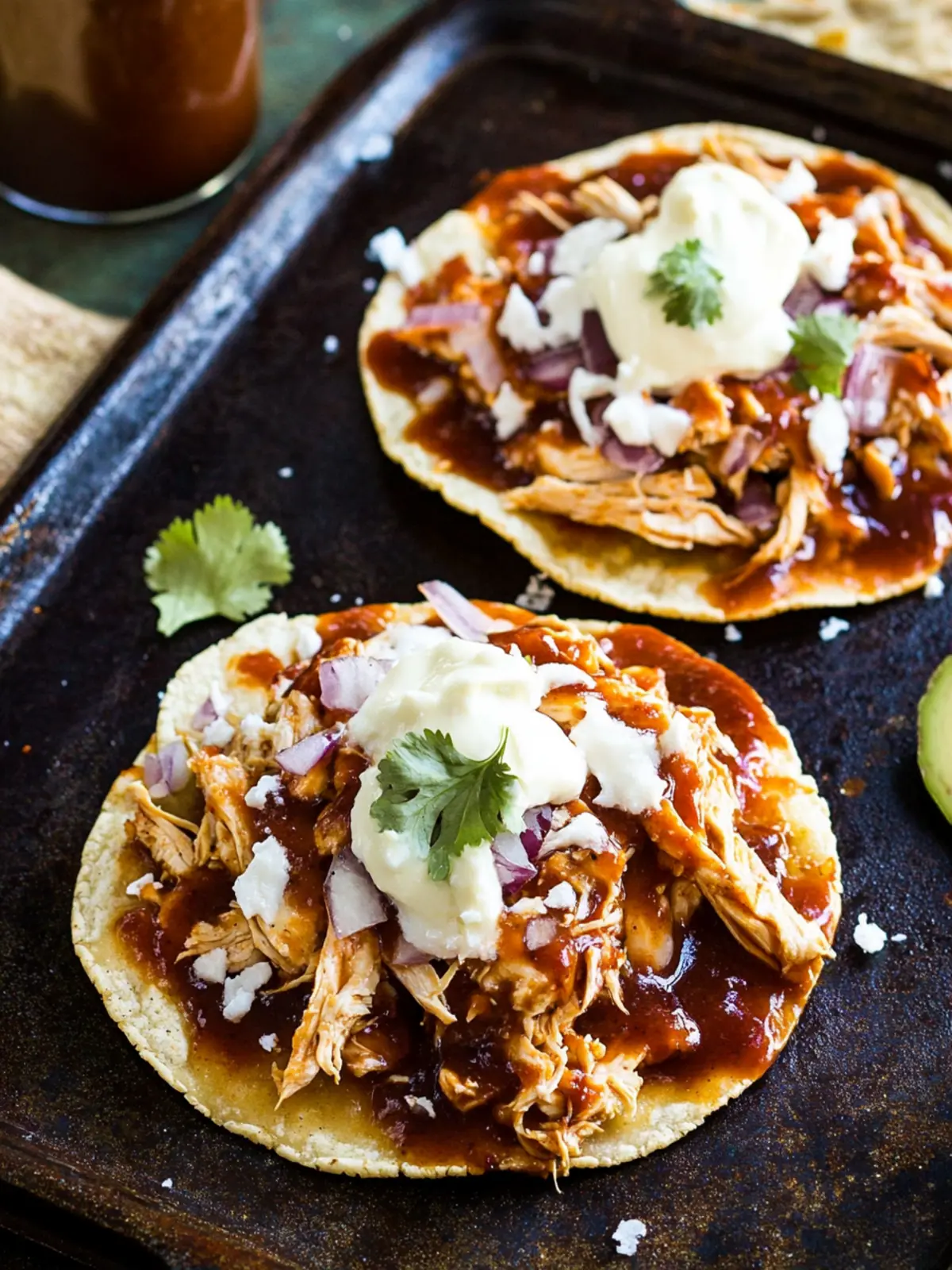 Barbecue Chicken Tostadas