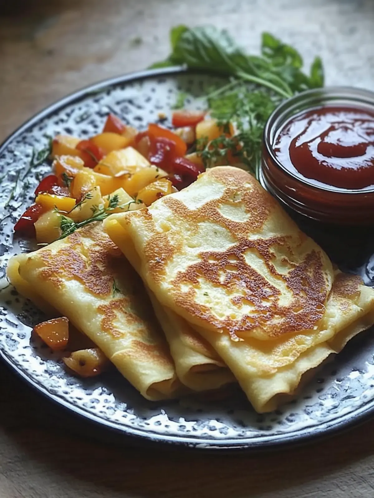 Vegetable Crepes Parcels