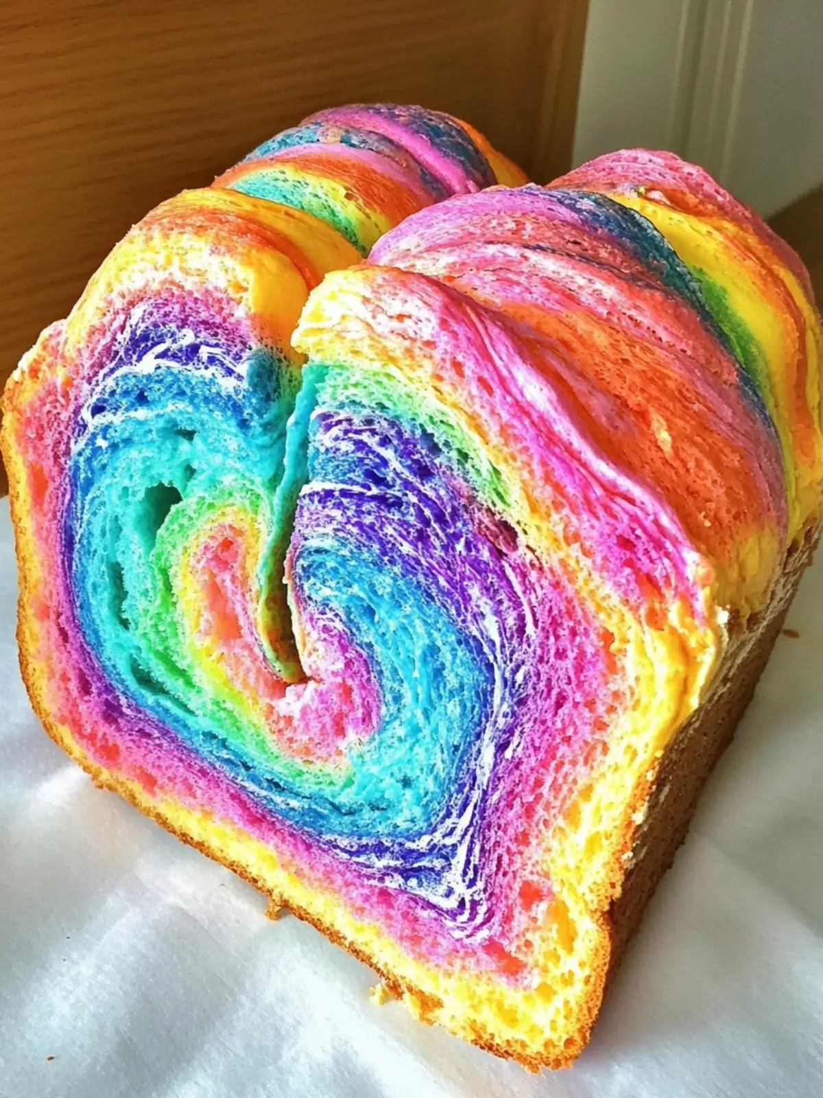 Tie Dye Rainbow Bread