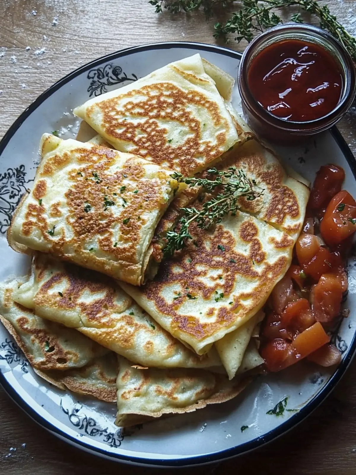 Vegetable Crepes Parcels