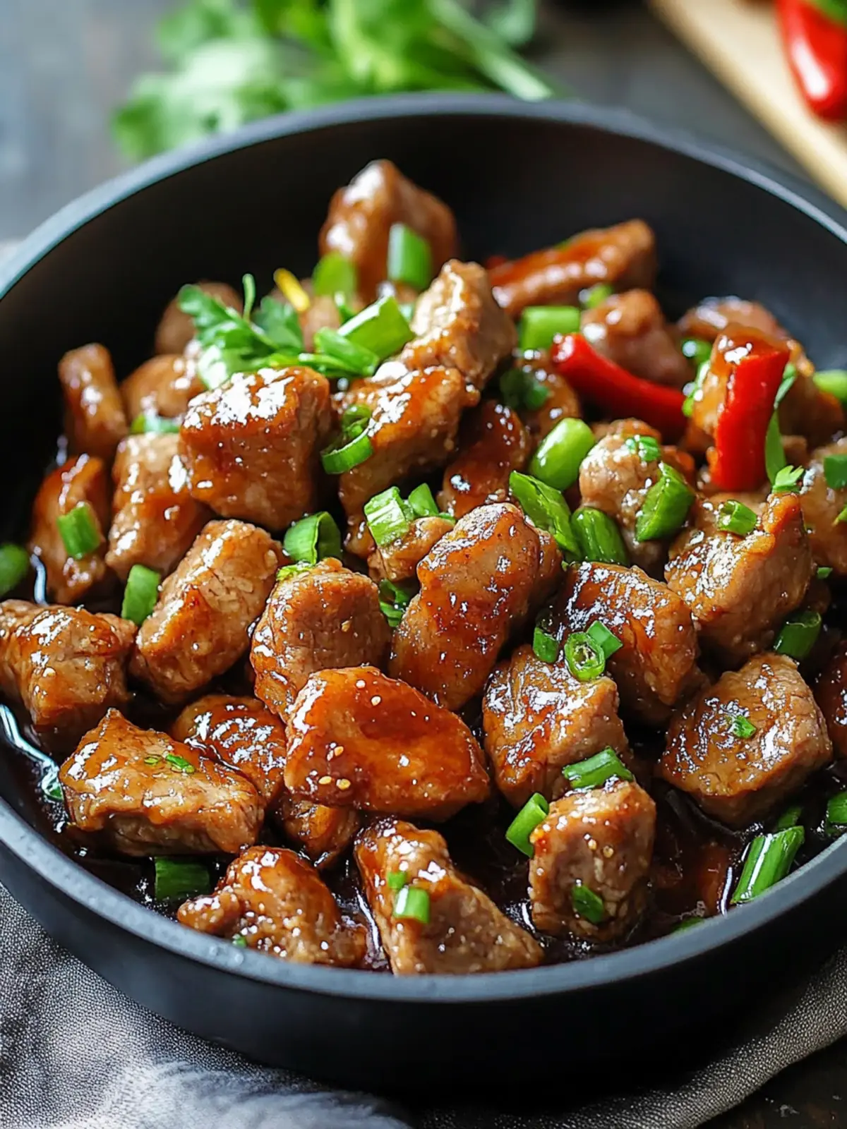 Honey Garlic Pork Stir Fry