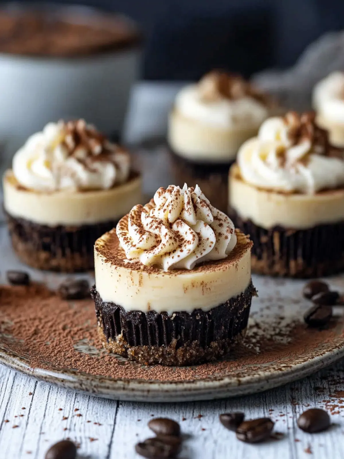 Mini Coffee Cheesecakes