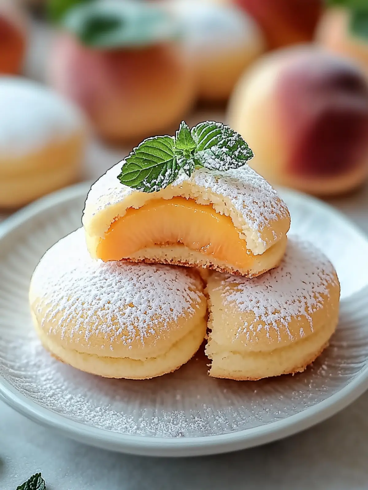 Whimsical Peach Cookies