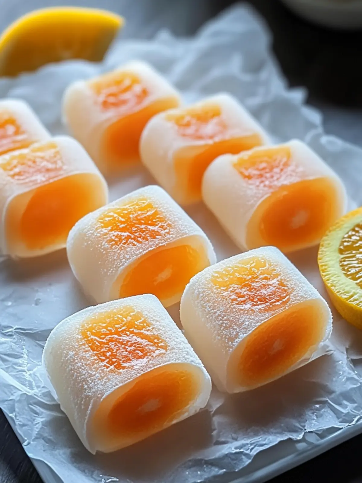 Creamsicle Vodka Jello Rollups