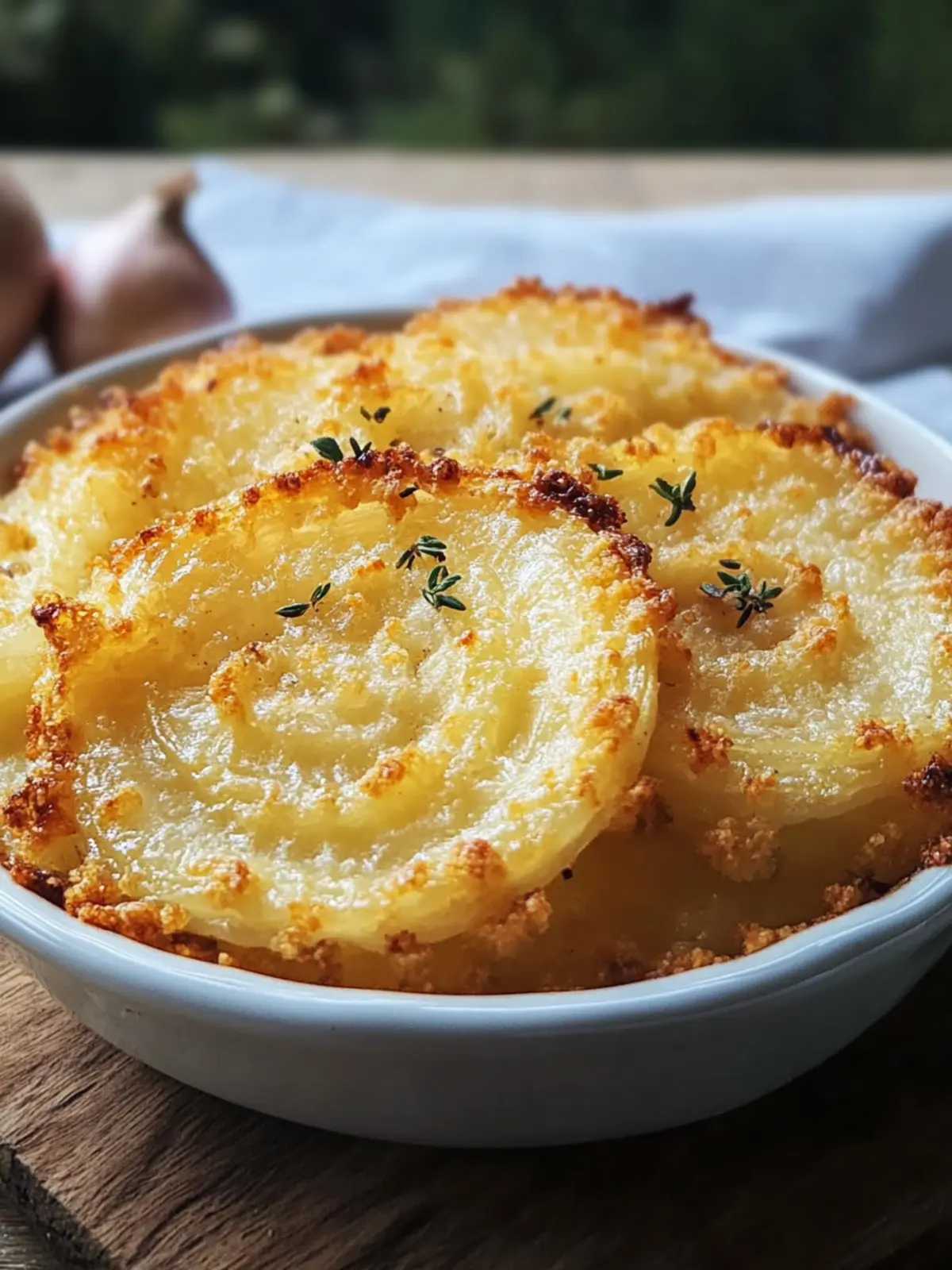 Cheesy Onion Crisp