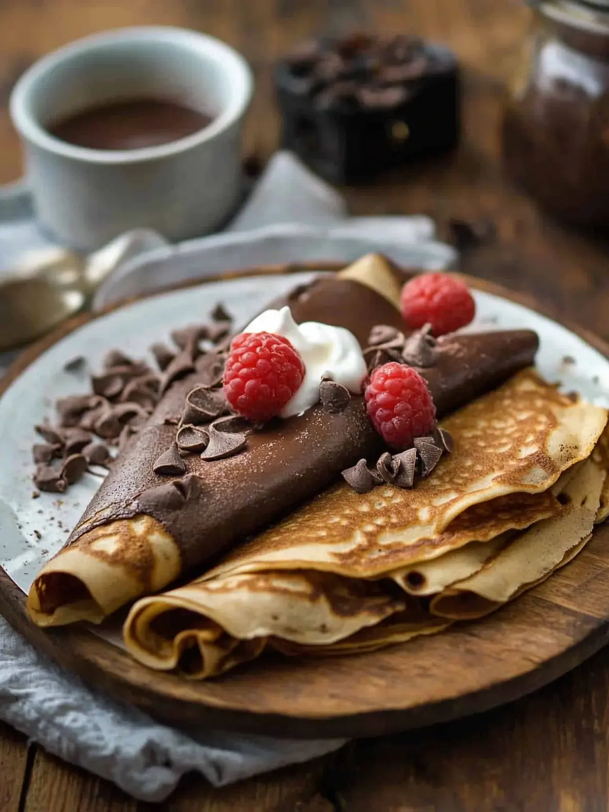 Delightful Chocolate Crepe
