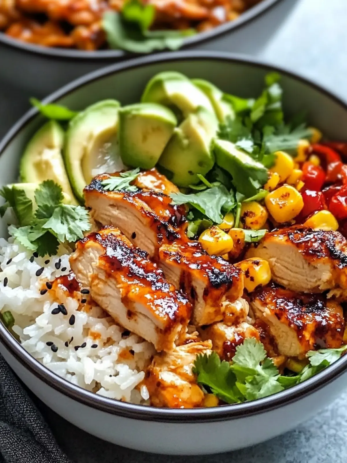 Chicken rice bowls