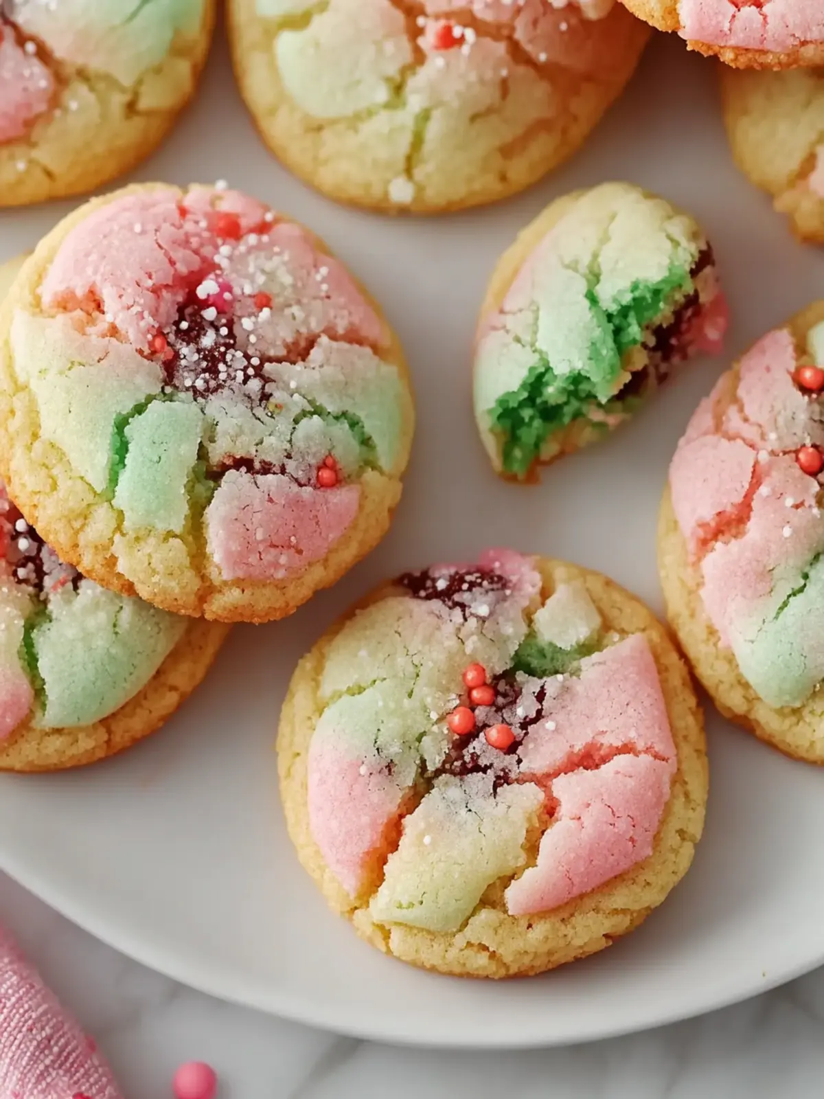 Chewy Spumoni Cookies