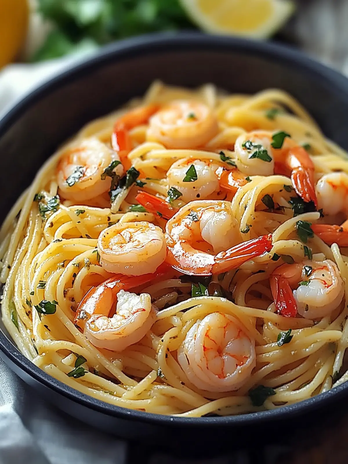 Jamaican Shrimp Pasta