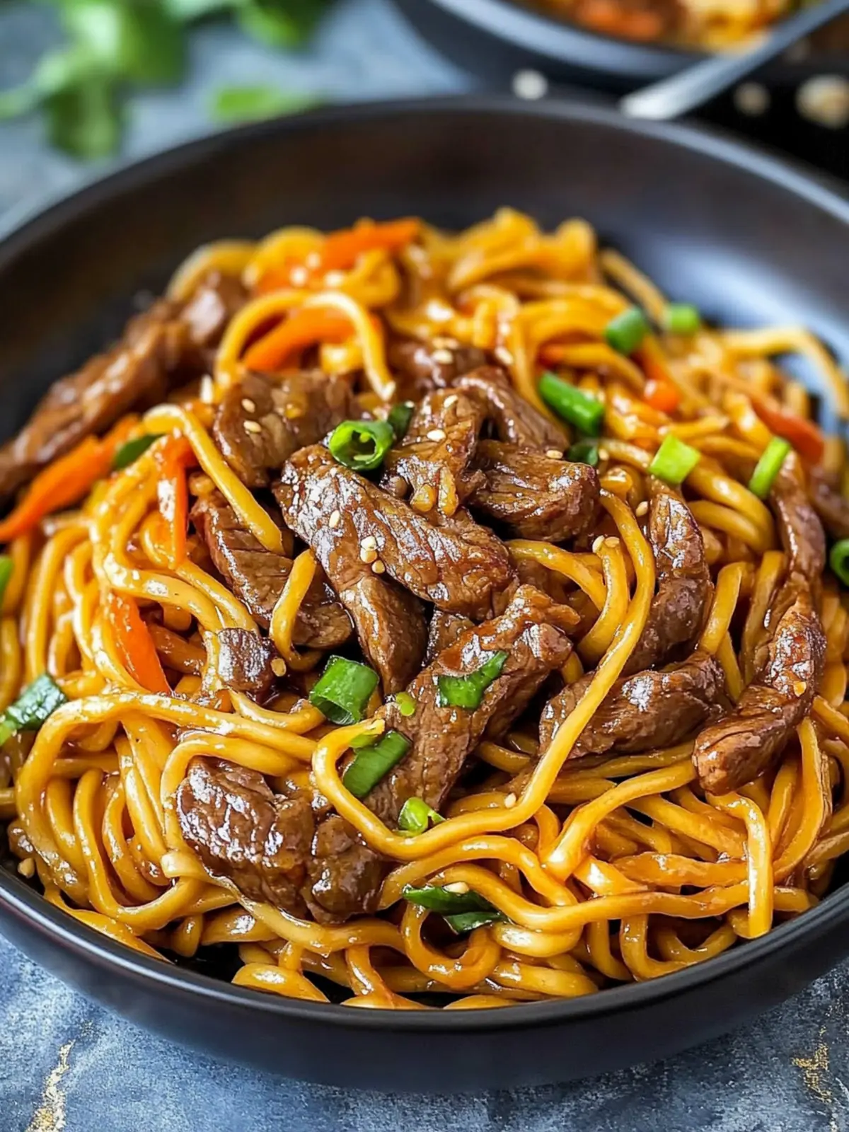 Teriyaki Steak Noodles (Steak Stir Fry)