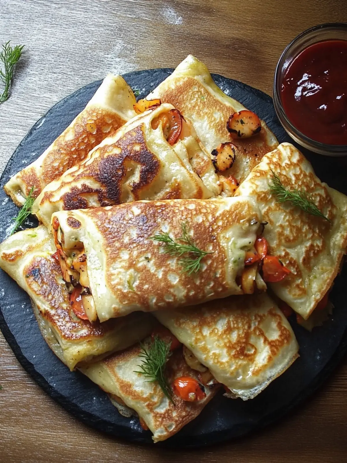 Vegetable Crepes Parcels
