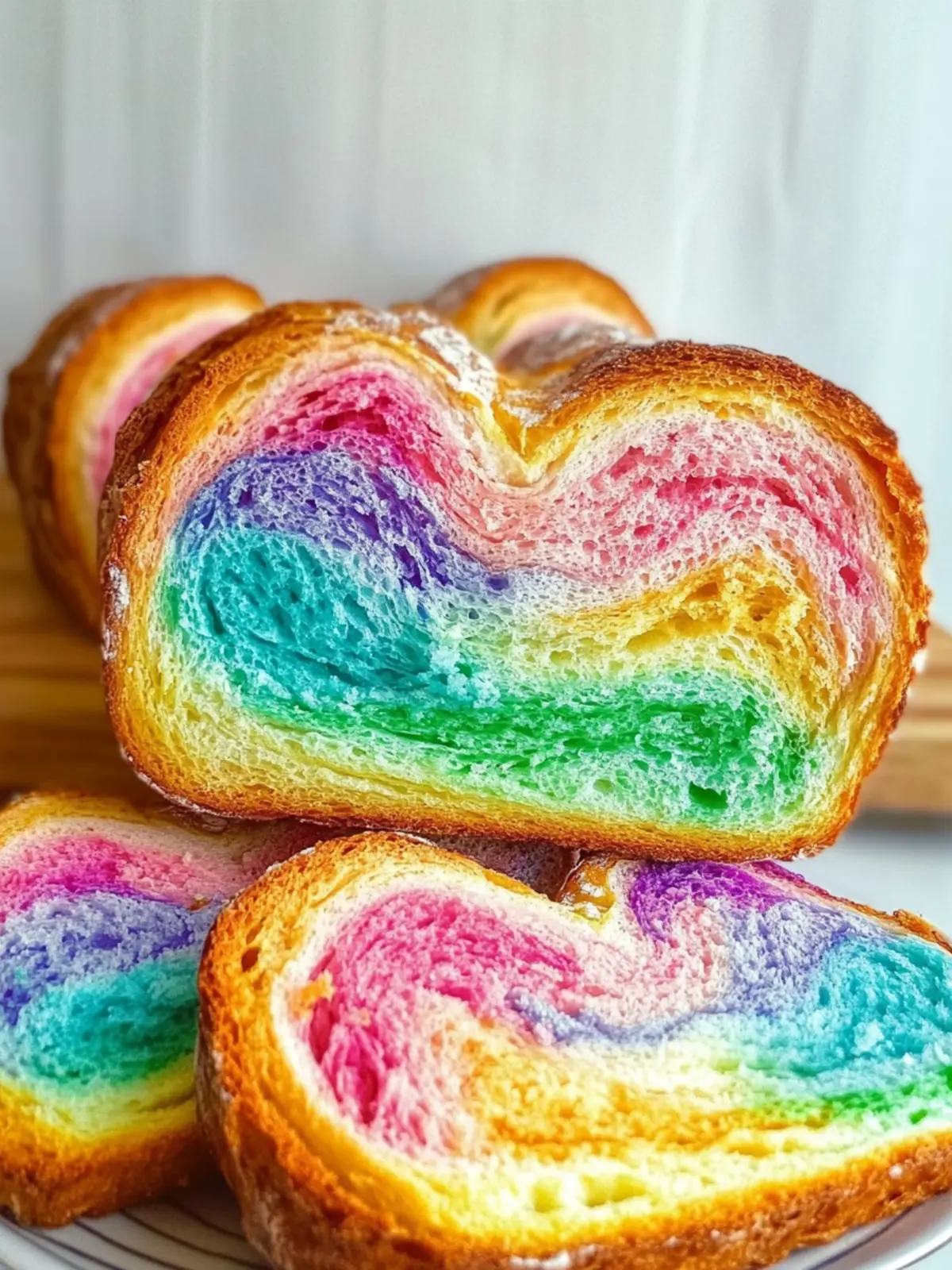 Tie Dye Rainbow Bread