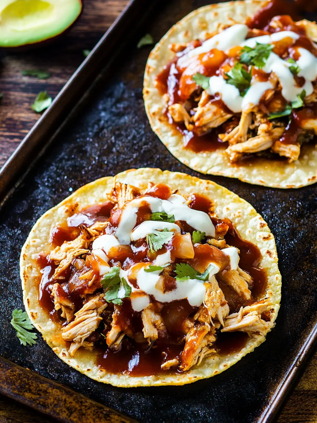 Barbecue Chicken Tostadas