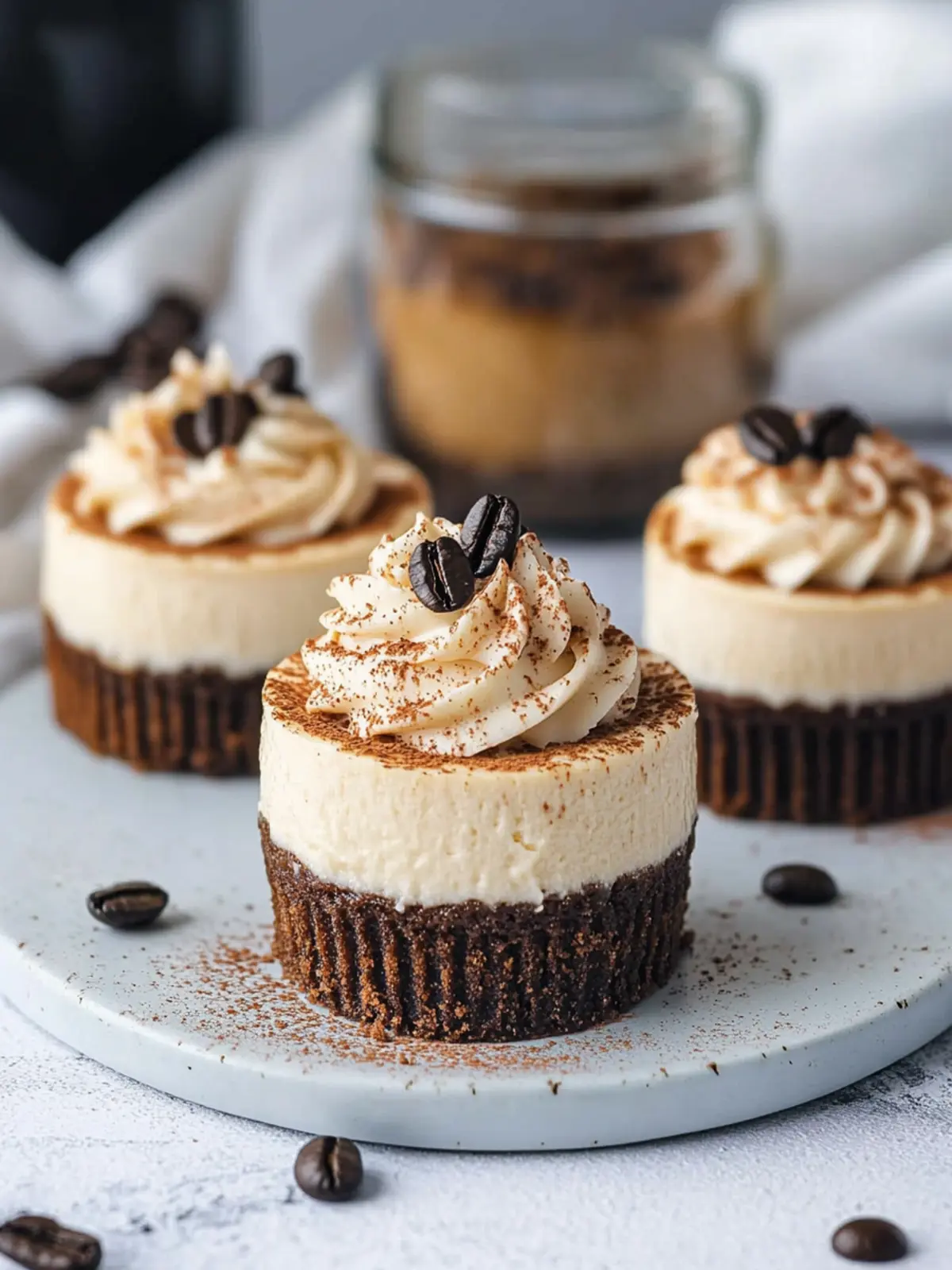 Mini Coffee Cheesecakes