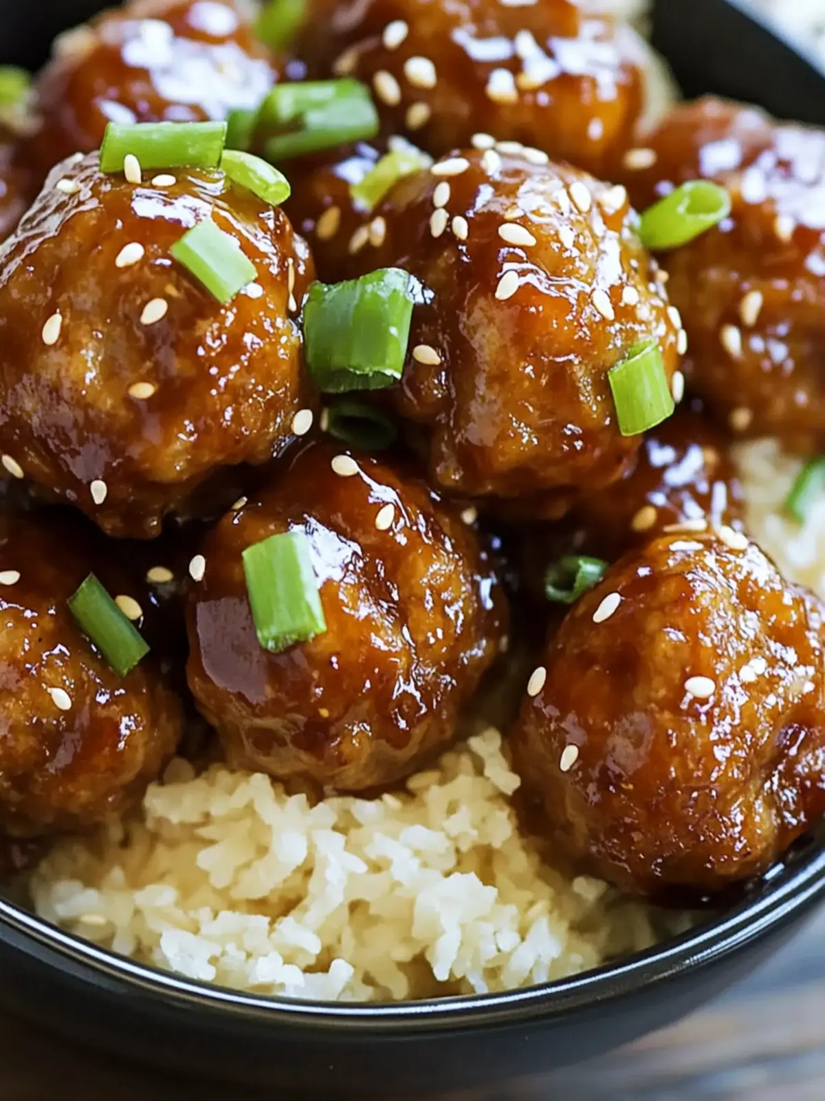 Sticky Asian Glazed Meatballs