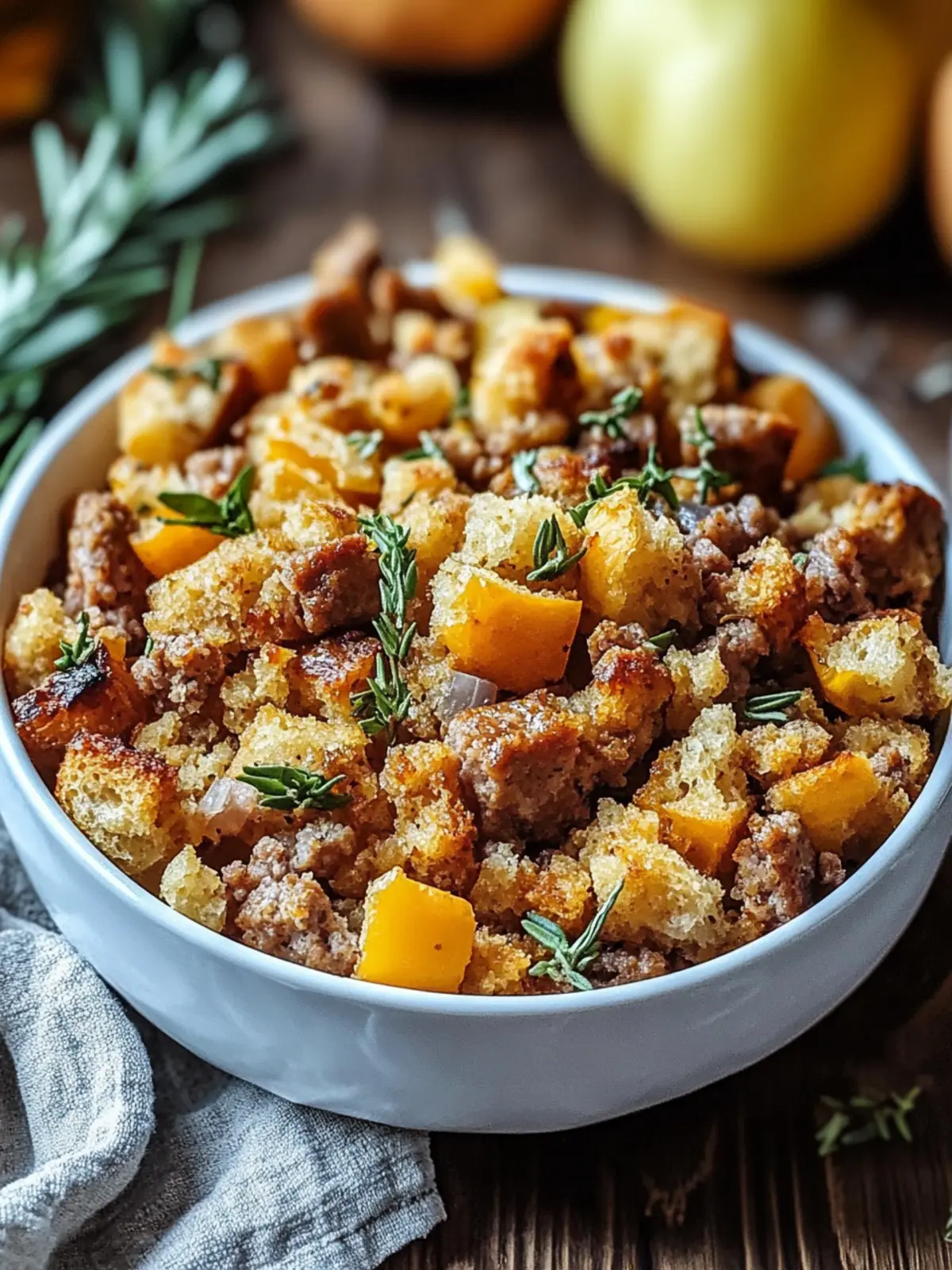 Slow Cooker Sausage Stuffing