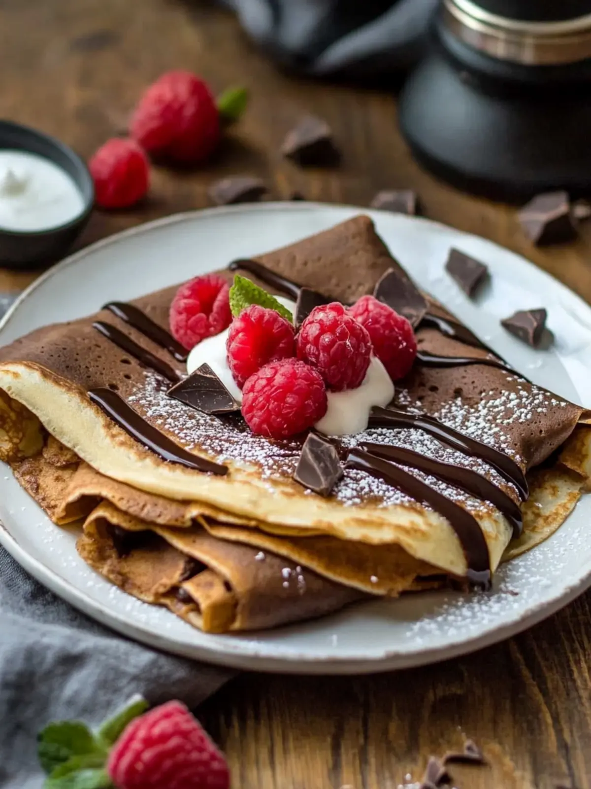 Delightful Chocolate Crepe
