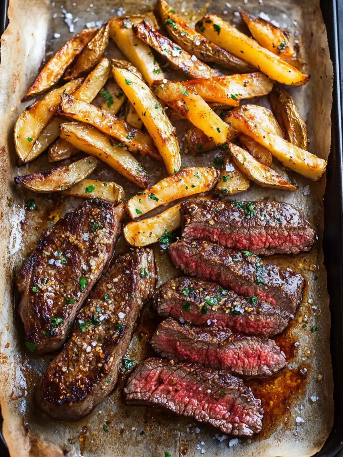 Sheet Pan Steak and Fries