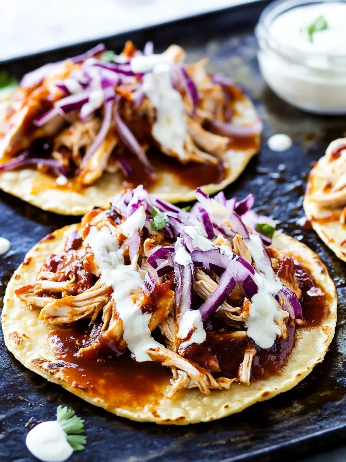 Barbecue Chicken Tostadas