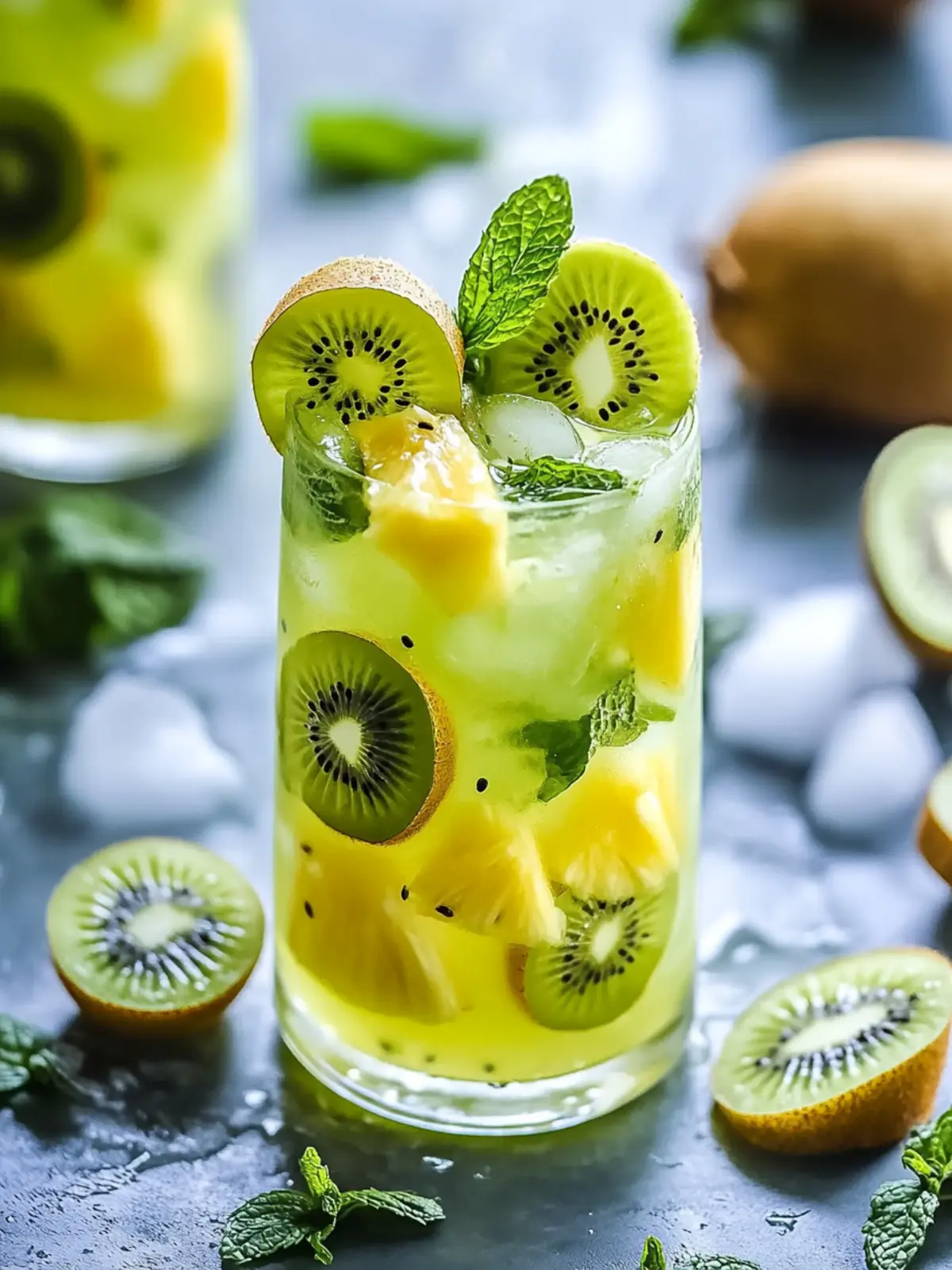 Pineapple Kiwi Mojito