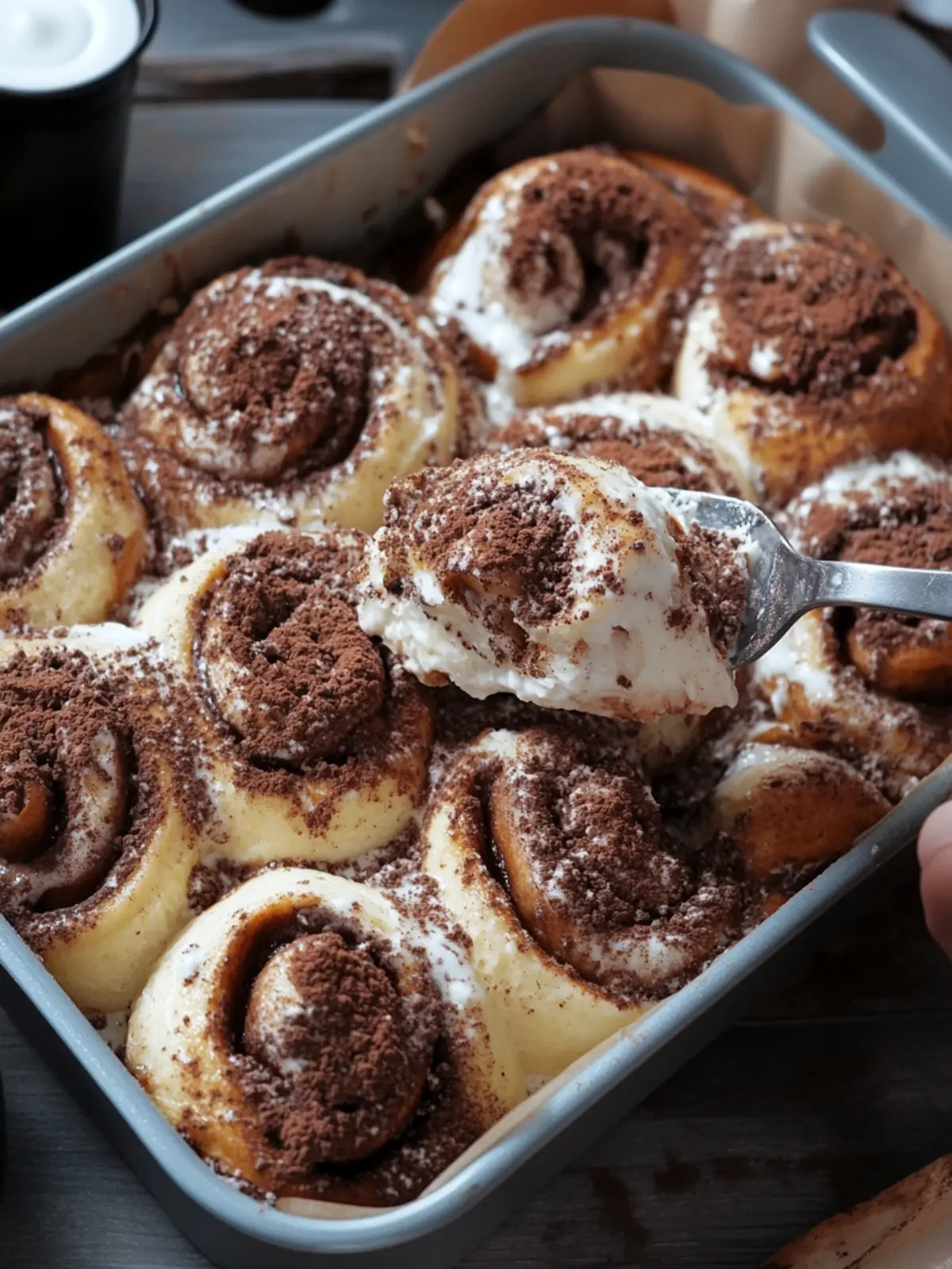 Tiramisu Cinnamon Rolls