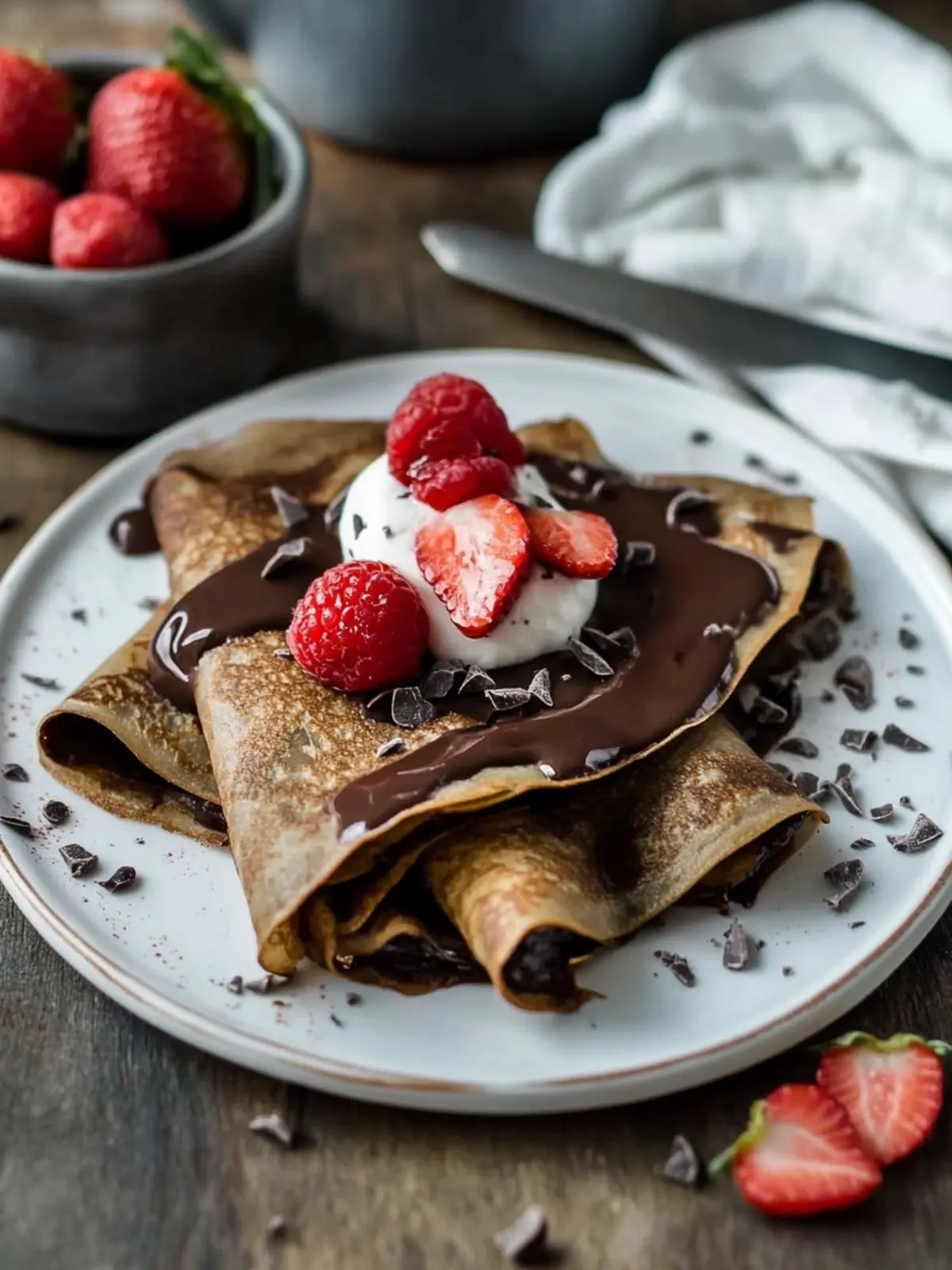 Delightful Chocolate Crepe