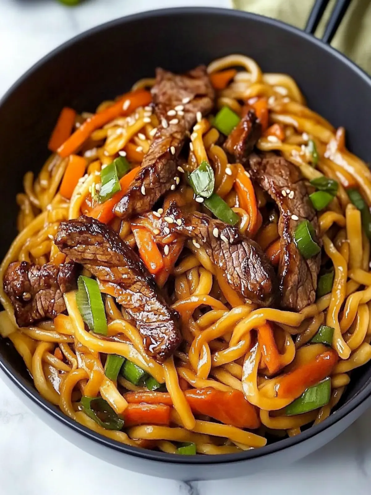 Teriyaki Steak Noodles (Steak Stir Fry)