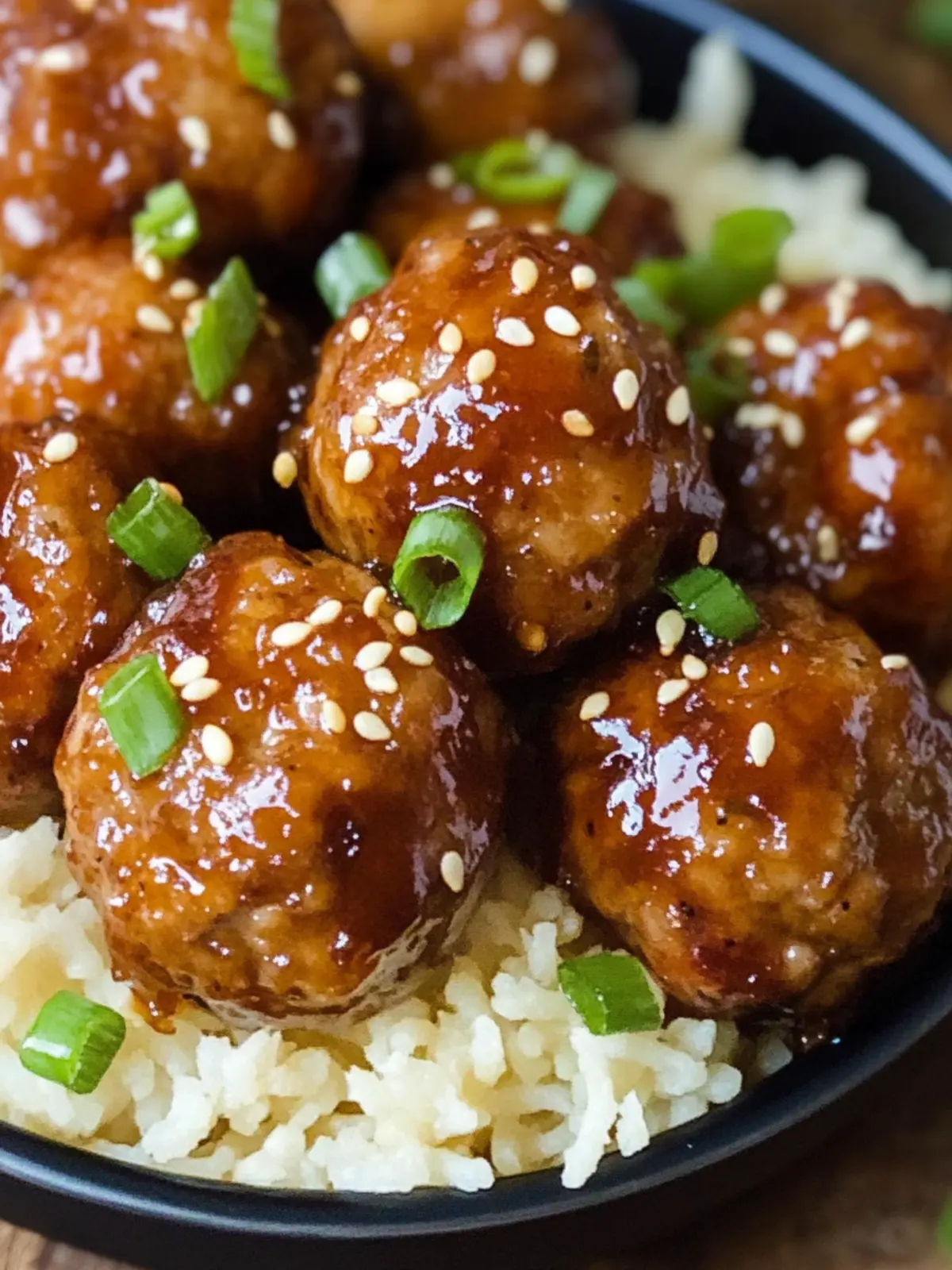 Sticky Asian Glazed Meatballs