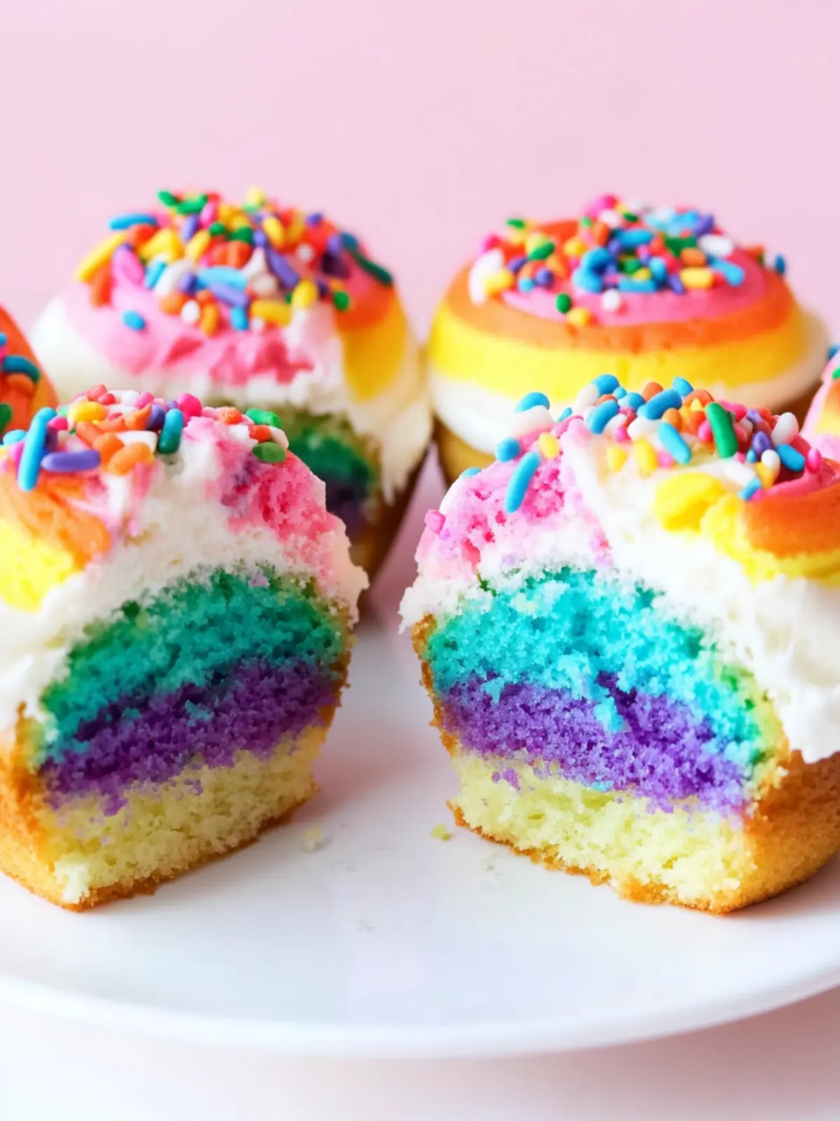 Rainbow Cupcakes