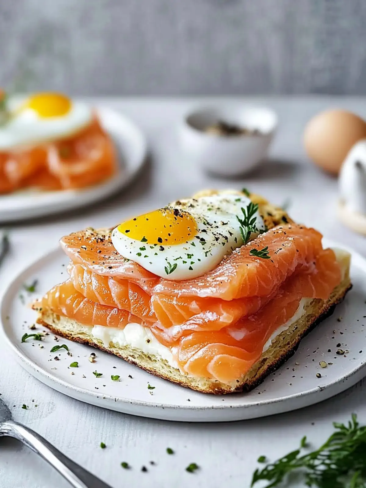Smoked Salmon and Egg