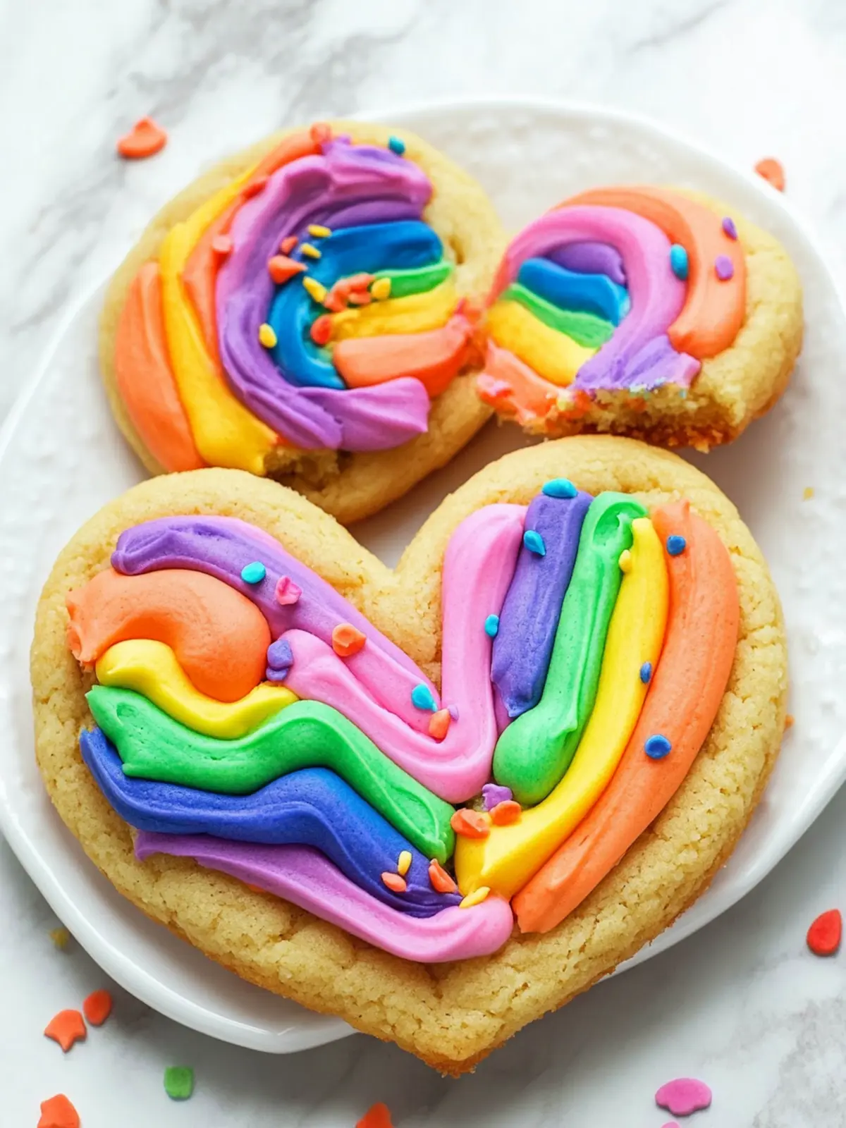 Buttercream Rainbow Cookie