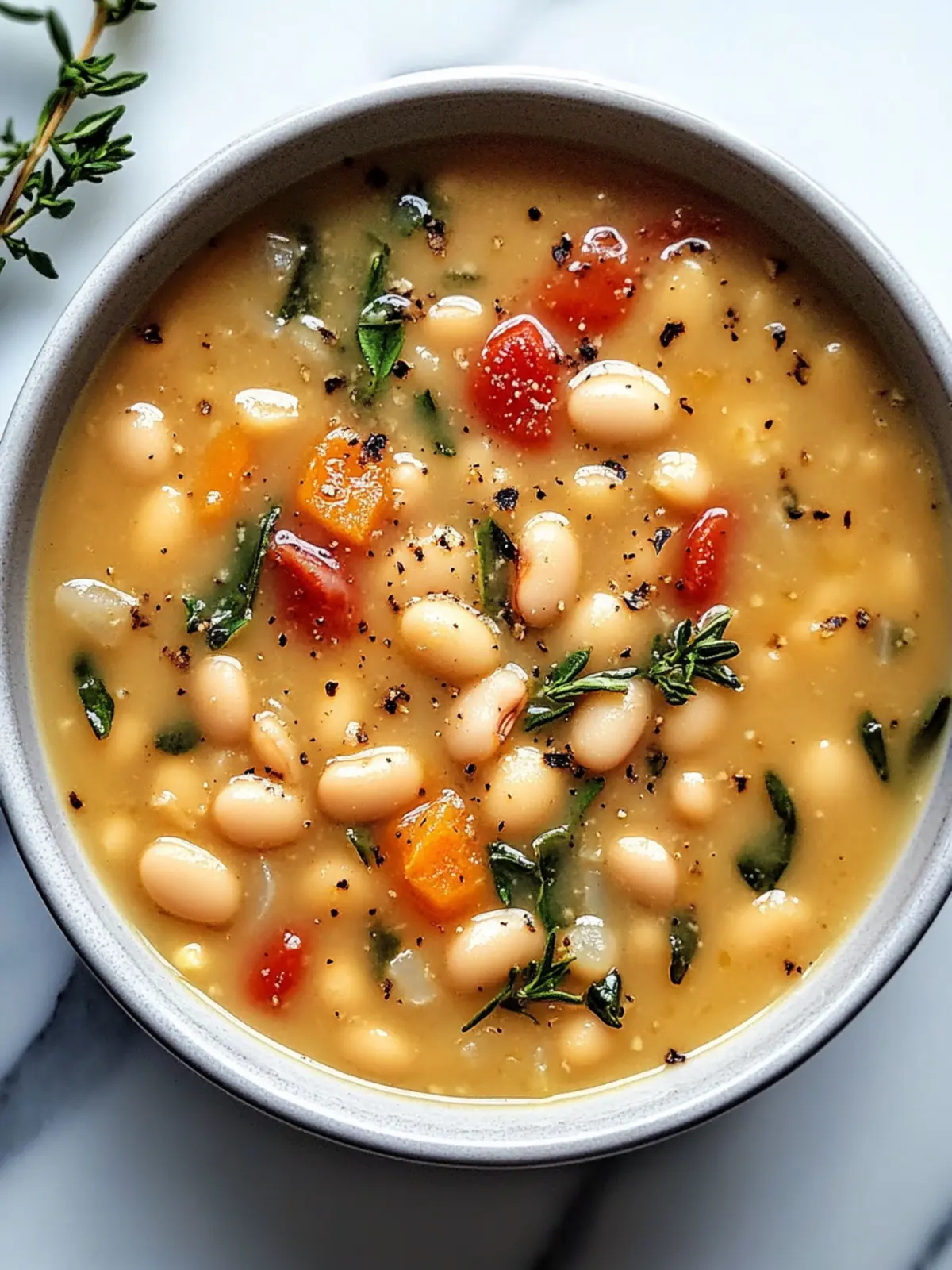 High Protein White Bean Soup