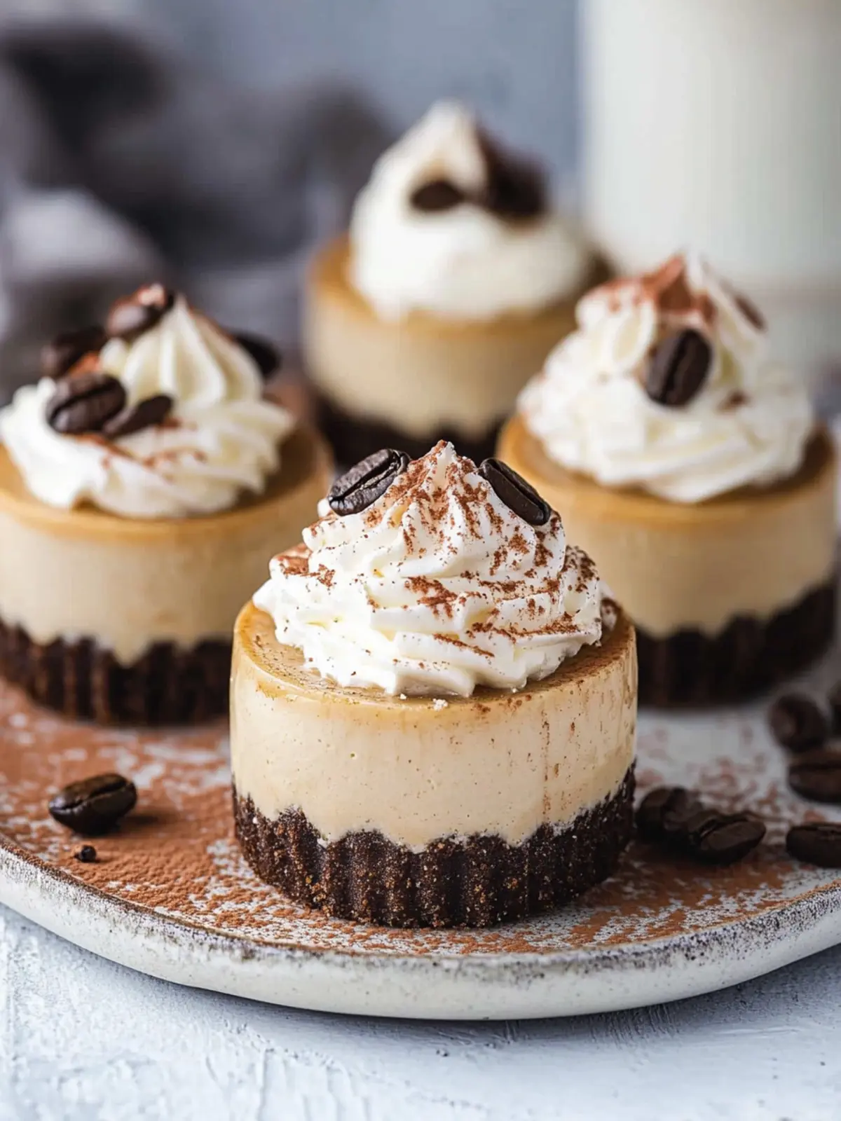 Mini Coffee Cheesecakes