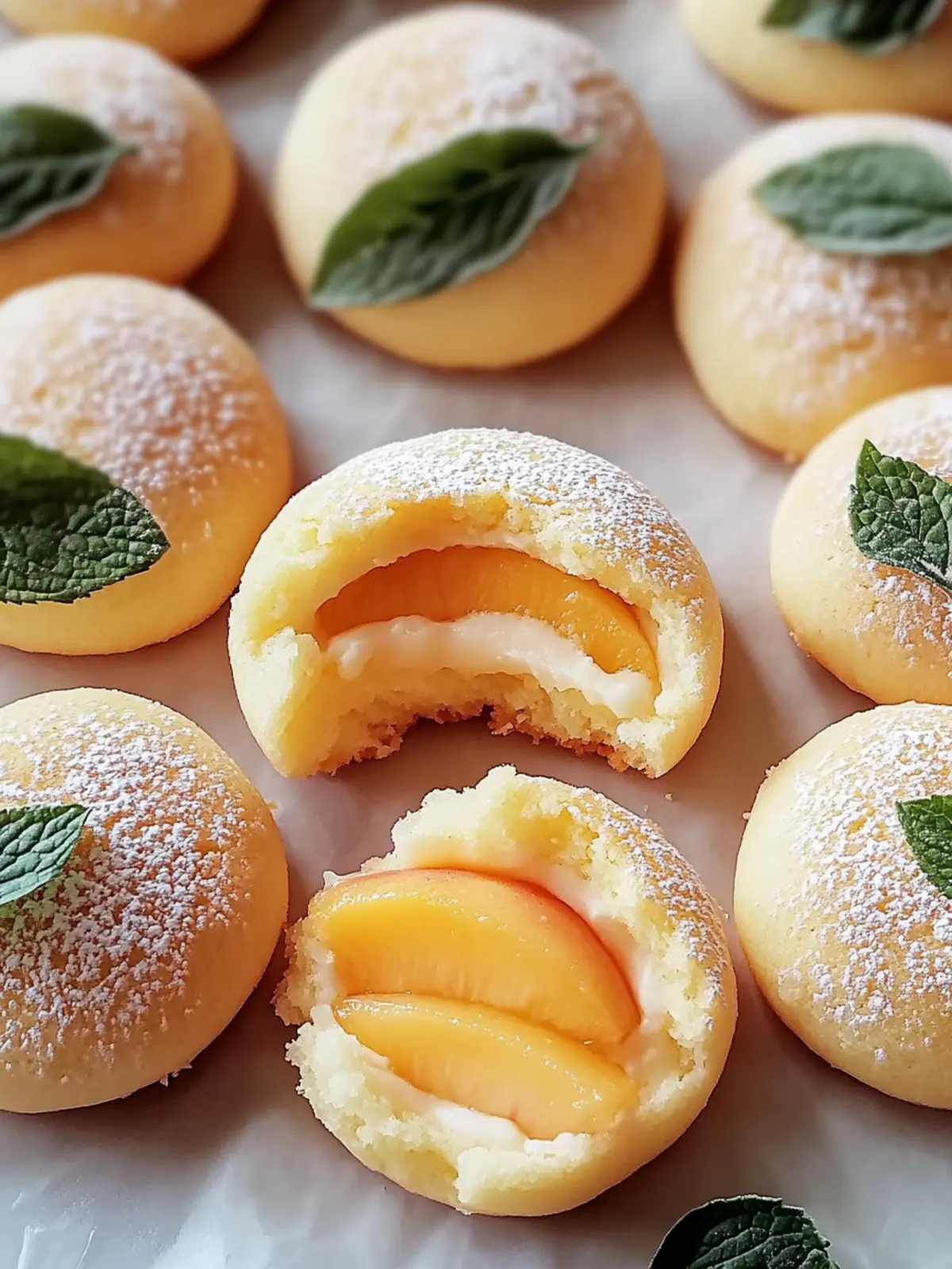 Whimsical Peach Cookies