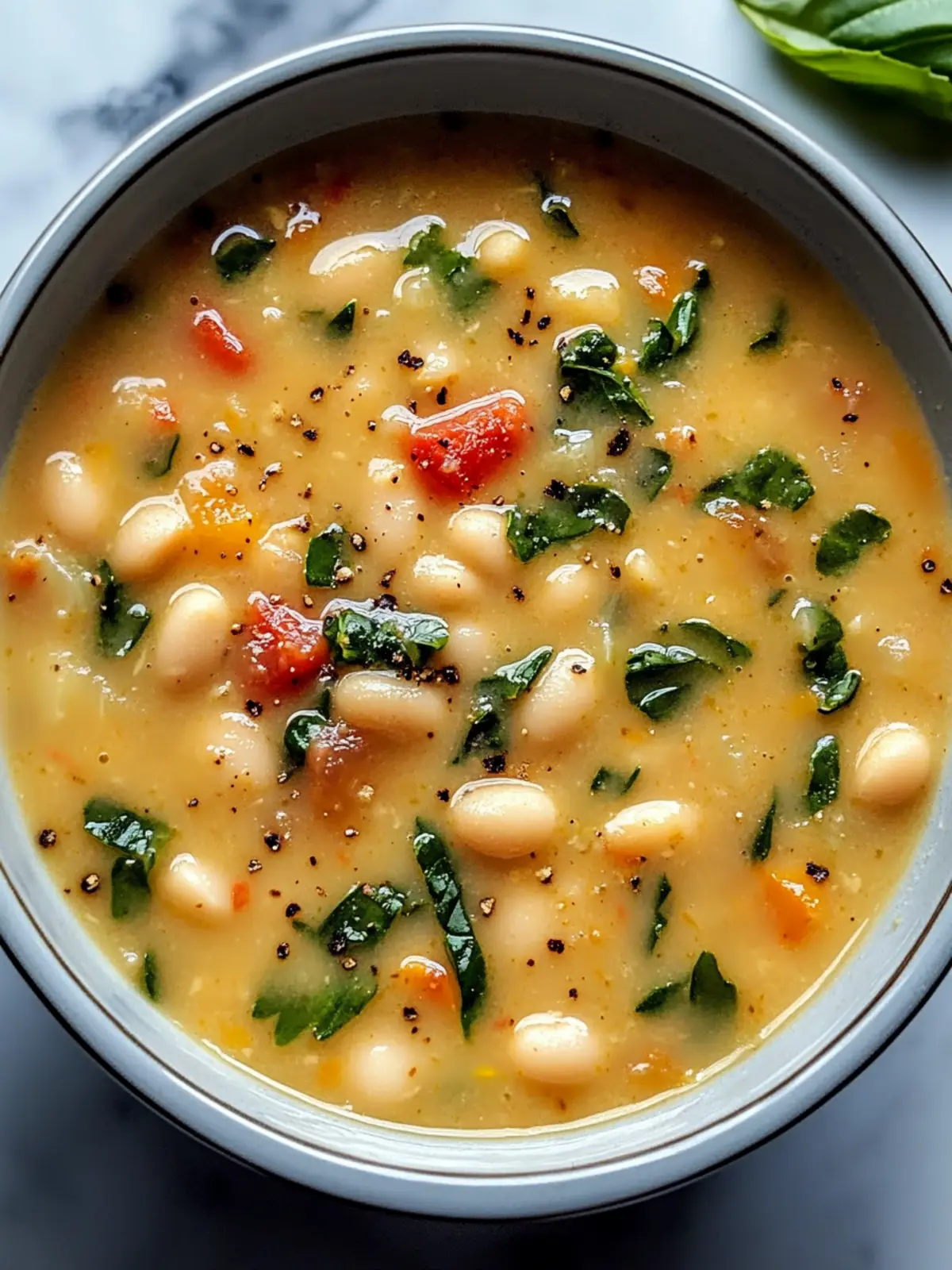 High Protein White Bean Soup