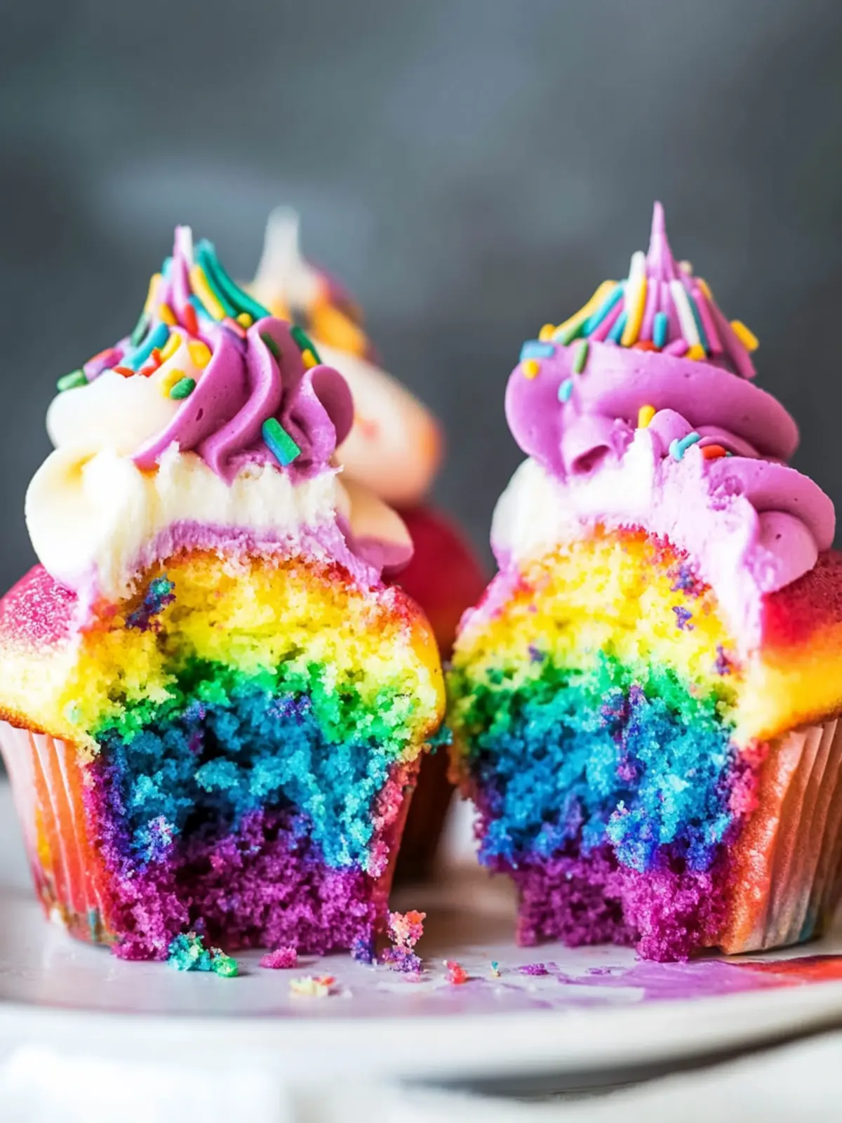 Rainbow Cupcakes