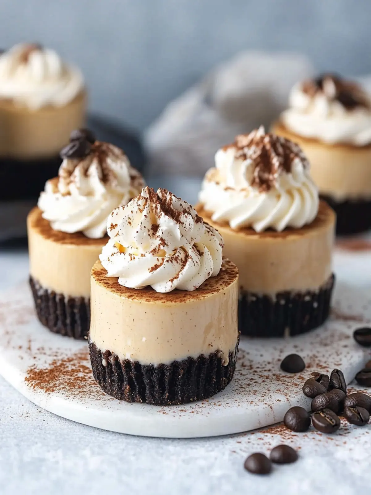 Mini Coffee Cheesecakes