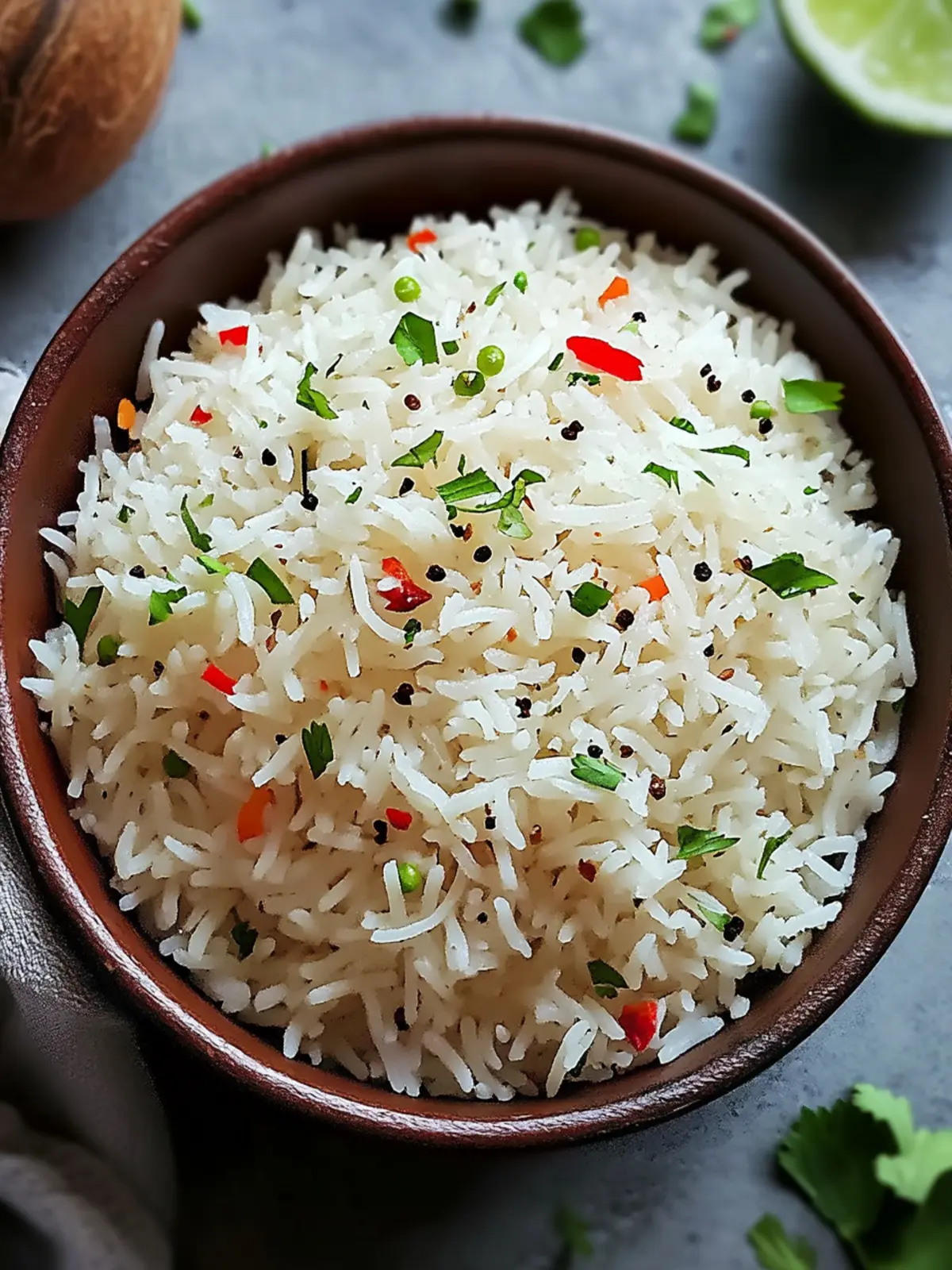 Coconut Pepper Rice