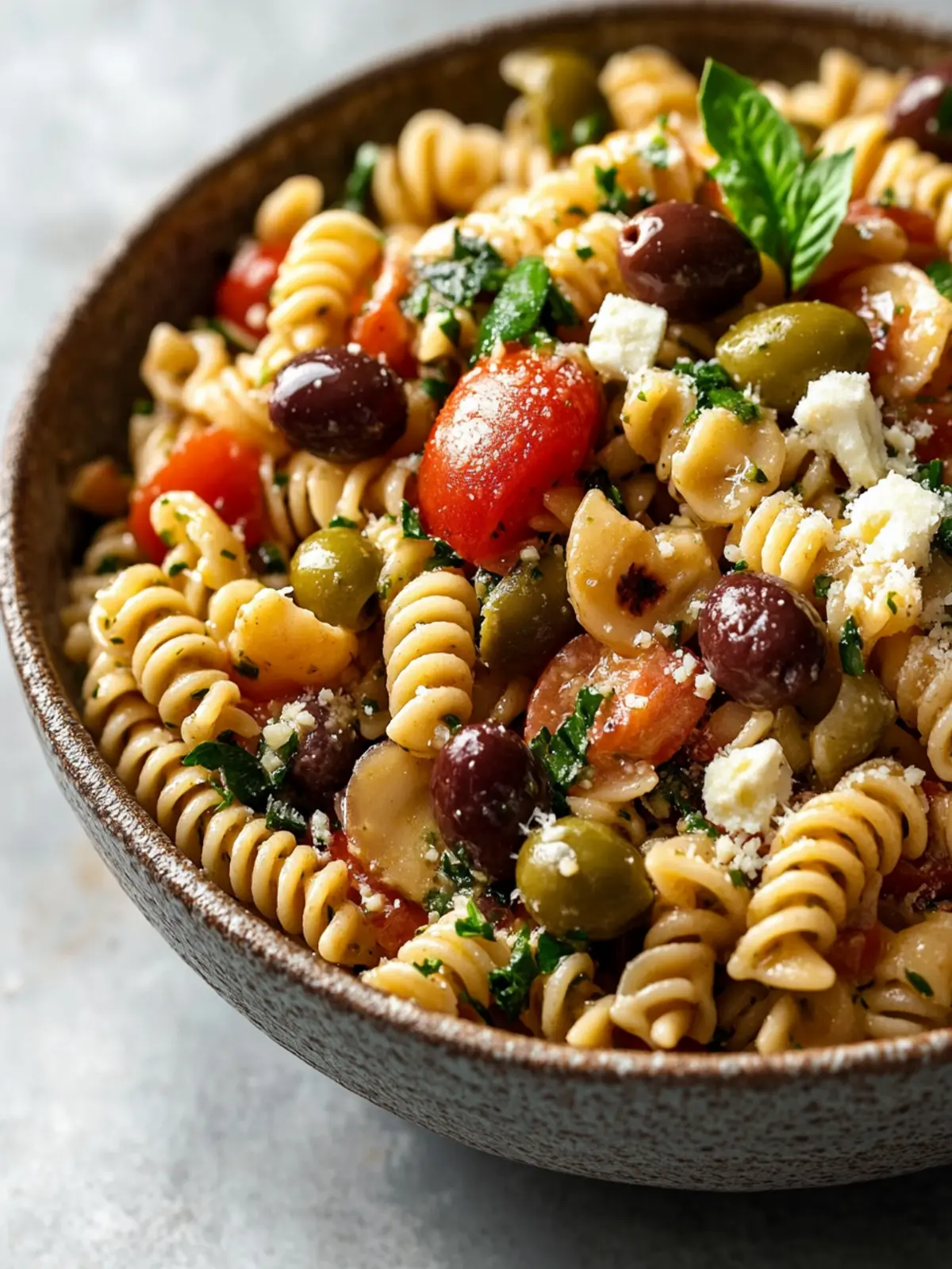 Mediterranean Olive Pasta Salad