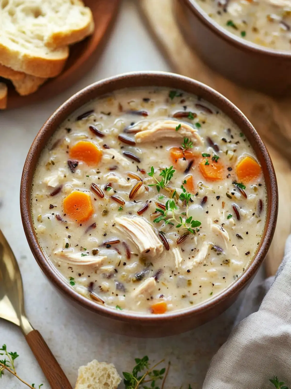 Crockpot Chicken Wild Rice Soup