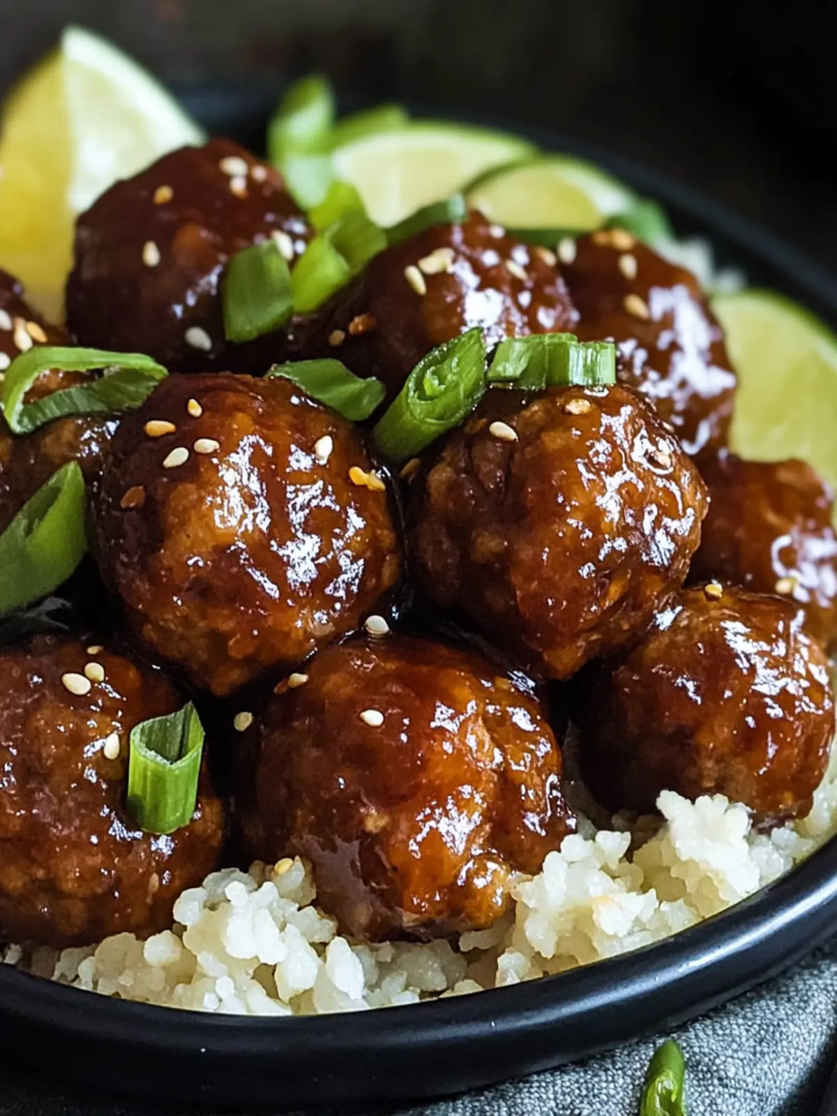 Sticky Asian Glazed Meatballs