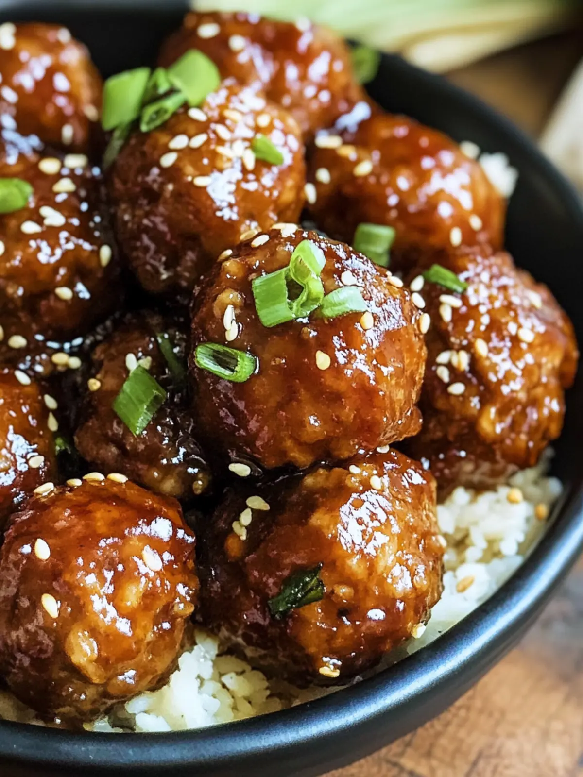 Sticky Asian Glazed Meatballs