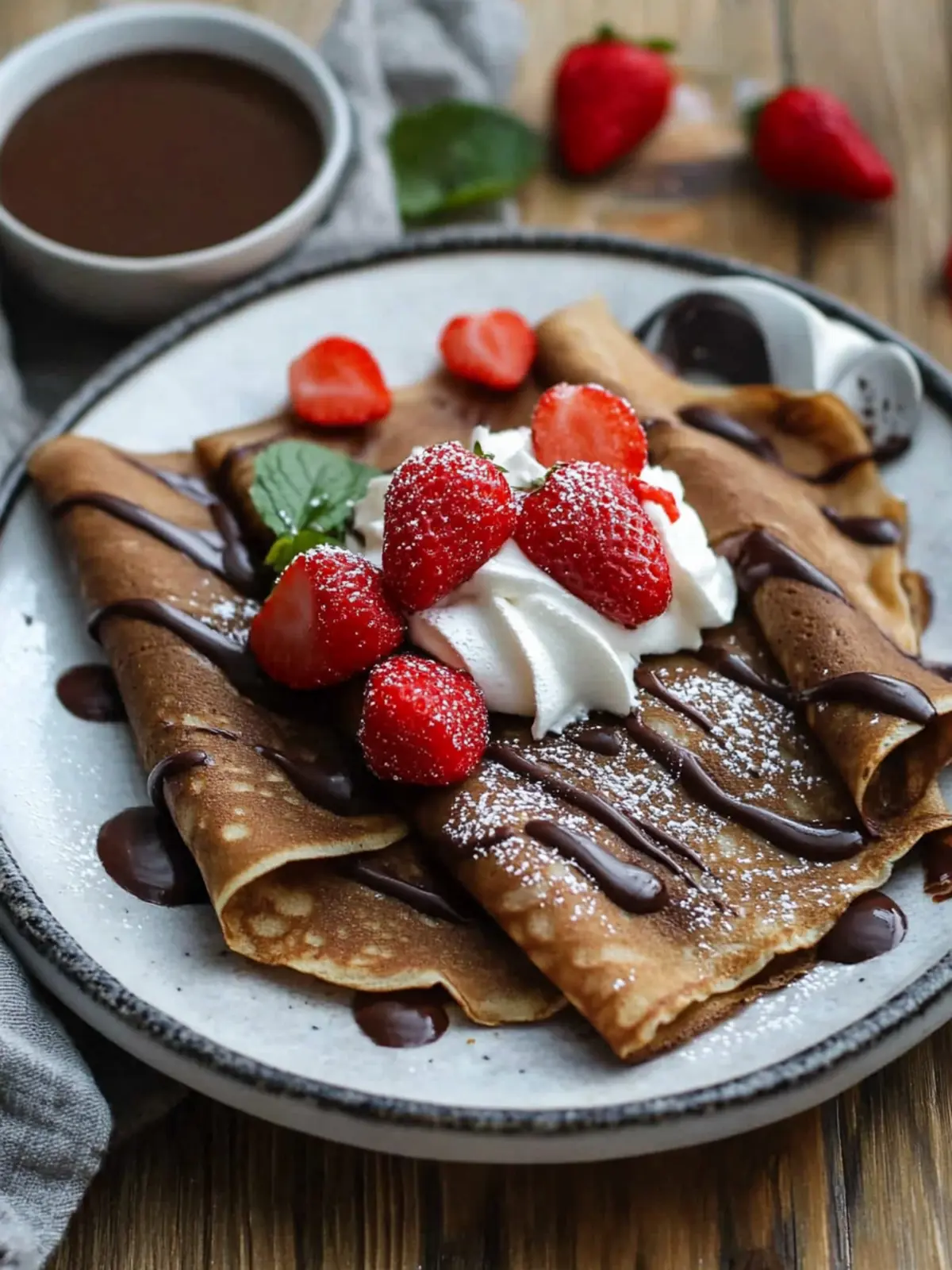 Delightful Chocolate Crepe